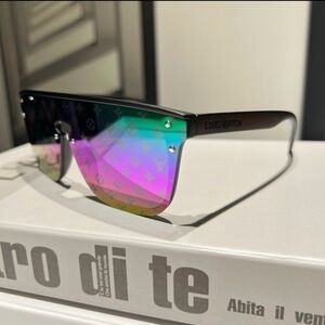 Louis Vuitton Black Sunglasses with Multicolor Lenses